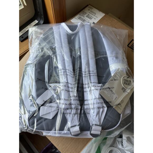 ADIDAS Classic Youth 3S Backpack Jersey White/Rose Gold Rainbow Bookbag NWT - Picture 5 of 5